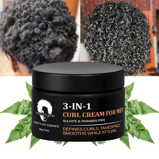 Water Ice Levin Lockencreme für Herren mit Kollagen, 60 g - Bild 1