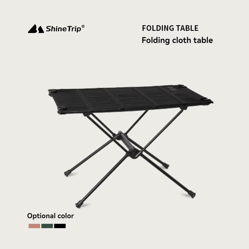Shine Trip Tragbarer Outdoor Klapptisch aus Aluminiumlegierung in Grün - Bild 3