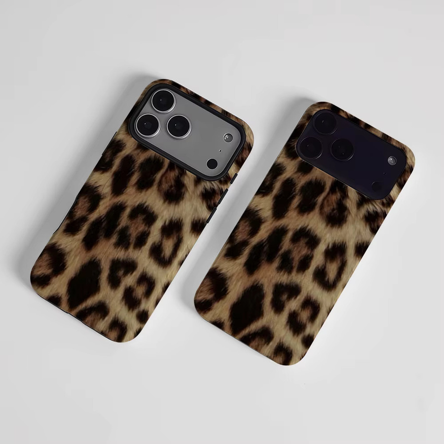 CaseLumi Matte Bumper MagSafe Schutzhülle für iPhone 17 16 15 14 13 Pro Max mit Savanna-Leopardenmuster in Multicolour - Bild 2