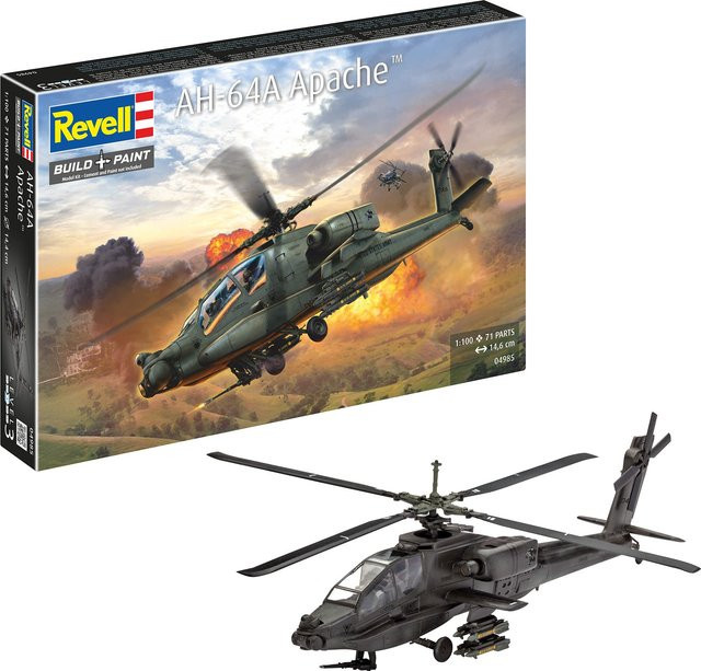 Revell AH-64A Apache, Fahrzeug, 1:100, ab 10 Jahren - Bild 2