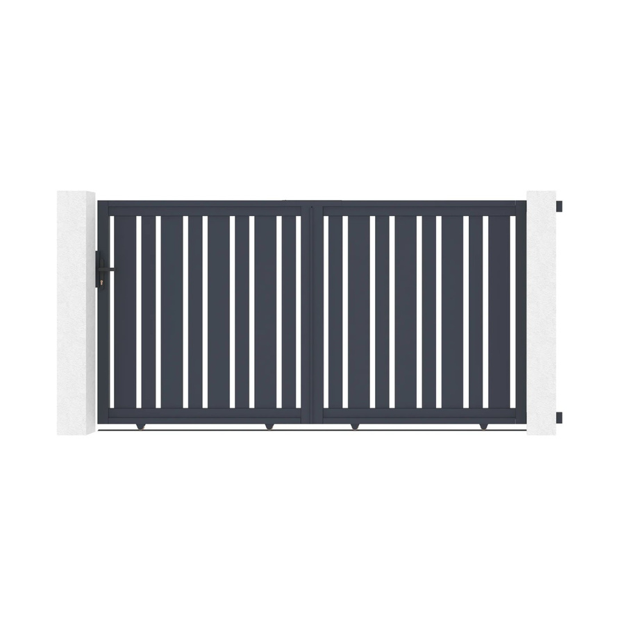 Casanoov Elektrisches Schiebetor Veymont aus Aluminium in Grau mit Ranger C300 Motorisierung, Breite: 300 cm, Höhe: 160 cm - Bild 2