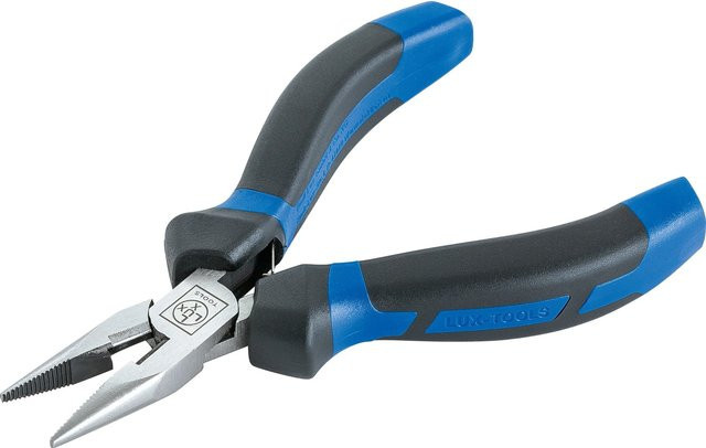 LUX-TOOLS Spitzzange aus Stahl in Blau, Länge: 120 mm - Bild 1