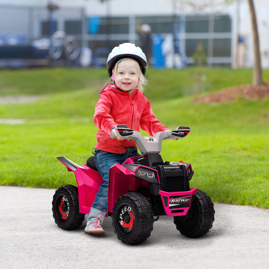 HOMCOM Elektro Kinderquad Mini Elektroquad 6V Rosa mit Vorwärts Rückwärtsfunktion für Kinder ab 1.5 Jahren - Bild 2