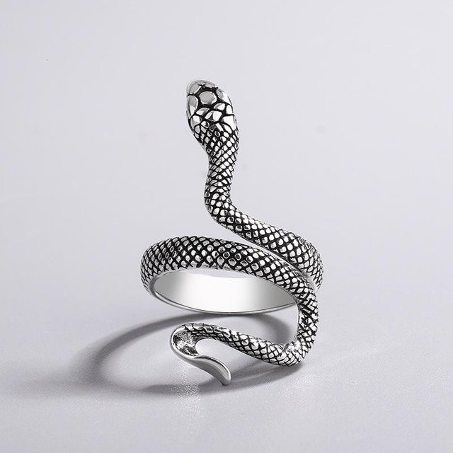 Schlangenringe Silber, Vintage, Damen - Bild 1