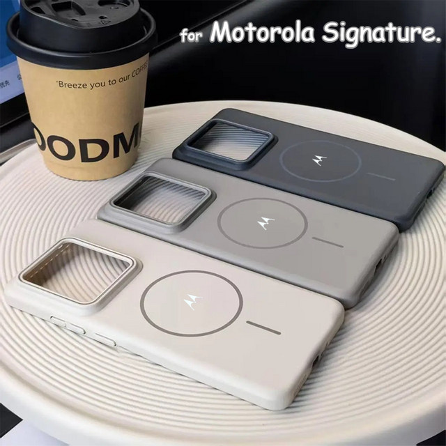 Magnetische stoßfeste Schutzhülle für Motorola in Pink - Bild 1
