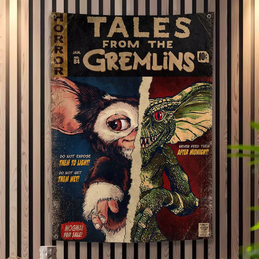 MINISO Gremlins Film Cartoon Wandbehang Banner Dekoration - Bild 2