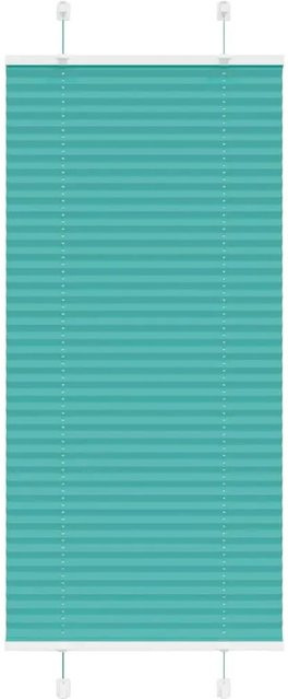 vidaXL Plissee Petrolgrün, halbtransparent, Polyester, B: 60 cm, H: 150 cm - Bild 1