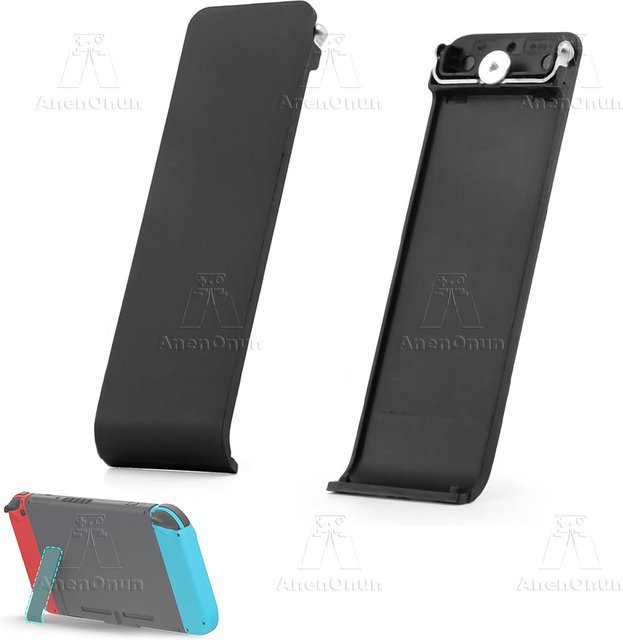 AnenOnun Faltbarer Rückenständer für Nintendo Switch in Schwarz aus langlebigem ABS - Bild 1