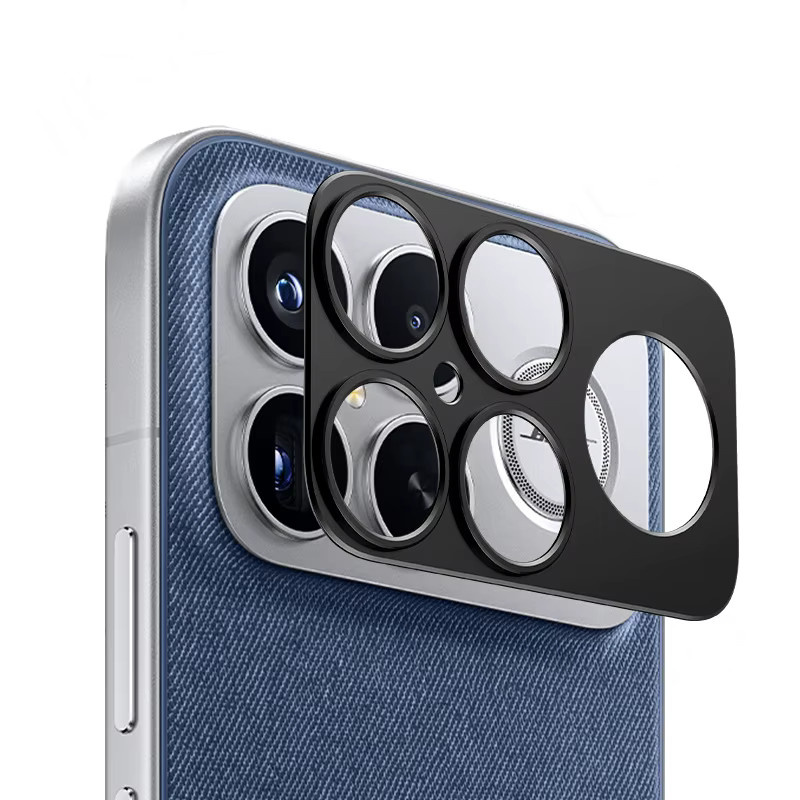 Aluminium Metall Kamera Objektiv Schutz für Xiaomi Redmi K90 K90Pro Max und POCO F8 Pro Ultra in Schwarz - Bild 2