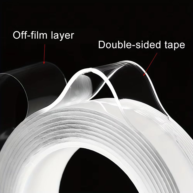 Doppelseitiges Nano-Klebeband transparent wasserdicht für Küche und Bad Breite: 2 cm - Bild 2