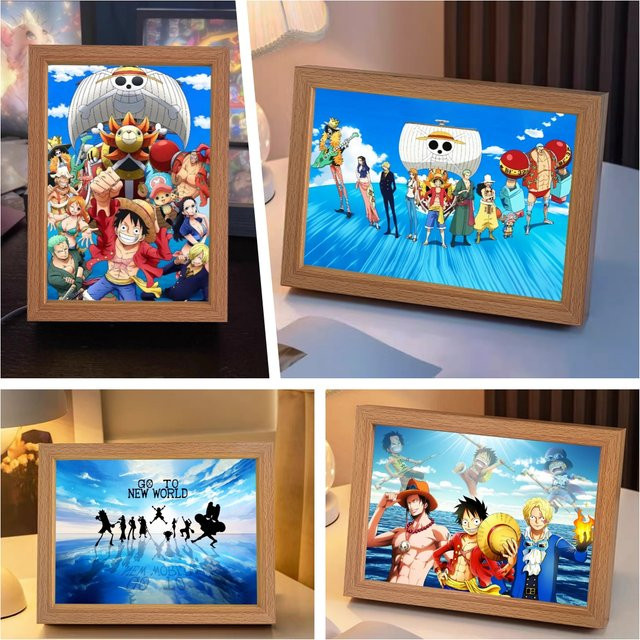 Bandai Anime-Charakter Ruffy LED-Nachtlicht für Schlafzimmer und Arbeitszimmer - Bild 1