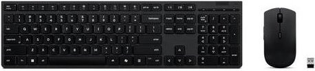 Lenovo Kabelloses Tastatur und Maus Set in Schwarz mit QWERTZ Layout - Bild 1