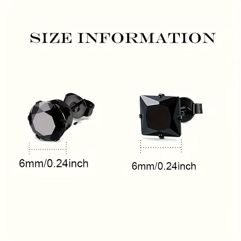 Ohrstecker Edelstahl, Klassisch, Herren - Bild 3