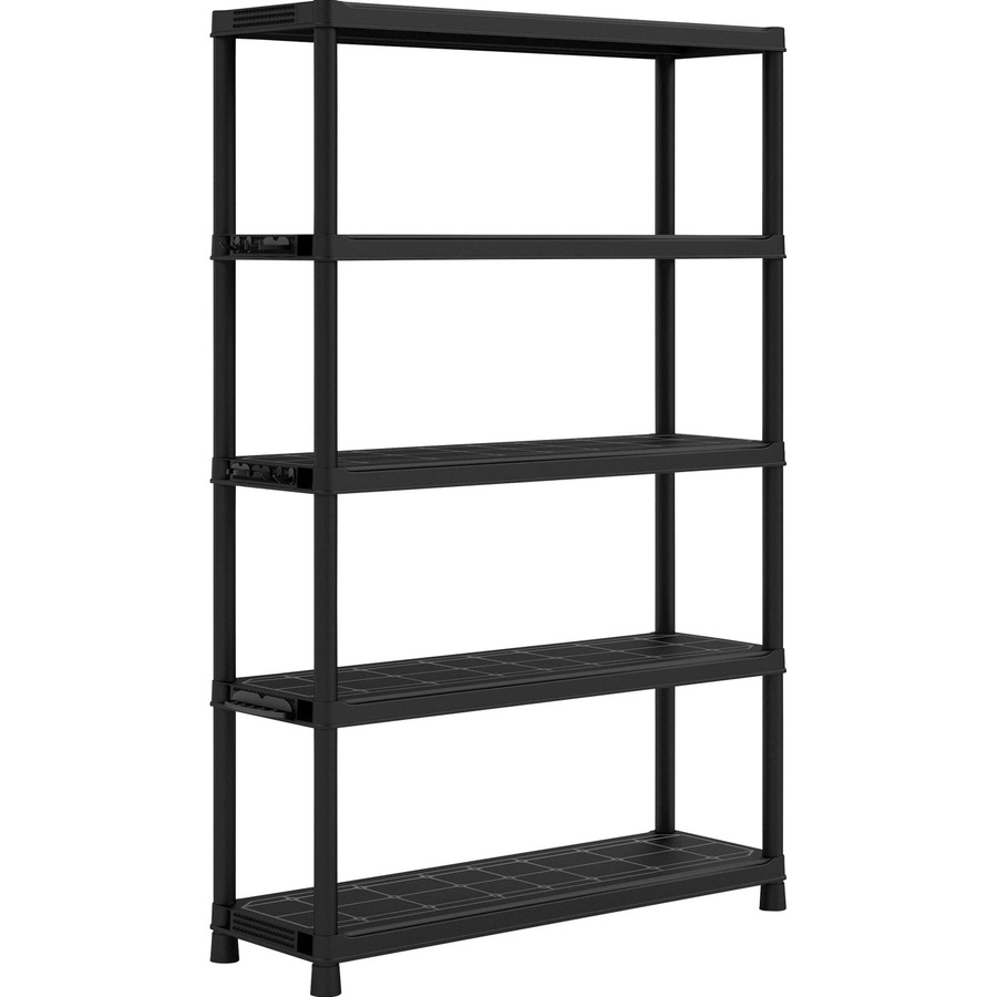 OBI Kunststoffregal XL-120 Schwarz, H x B x T: 187 x 120 x 40 cm - Bild 2