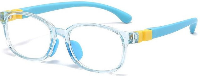Unisex Kinder Korrektionsbrille, Silikon, Vollrand, oval, transparent - Bild 1