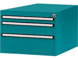 Manuflex Schubladen-Unterbauten für Werkbank Profi, Farbe: Wasserblau, Tiefe: 70 cm - Bild 1