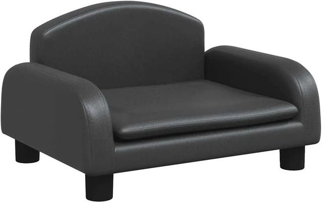 vidaXL Hundebett Sofa aus Kunstleder in Schwarz B/T/H: 50 x 40 x 30 cm - Bild 1