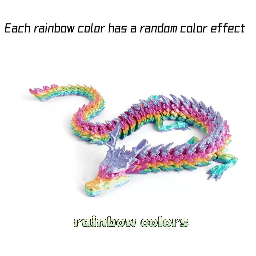 Discover Intime Dracheneier 3D-gedrucktes Gelenkmodell Multicolor Stressabbau Fidget Spielzeug für Kinder und Erwachsene - Bild 3