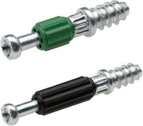 Hettich Einschraubdübel Twister DU 319 verzinkt in Silber, Durchmesser: 5 mm, Spannmaß: 20 mm - Bild 1