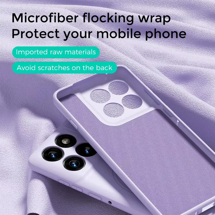 Motorola Magnetgehäuse aus flüssigem Silikon mit Handgelenkschlaufe für Moto Signature Edge 70Ultra 60 Pro Fusion G87 77 67 Play 2026 in Pink und Purple - Bild 2