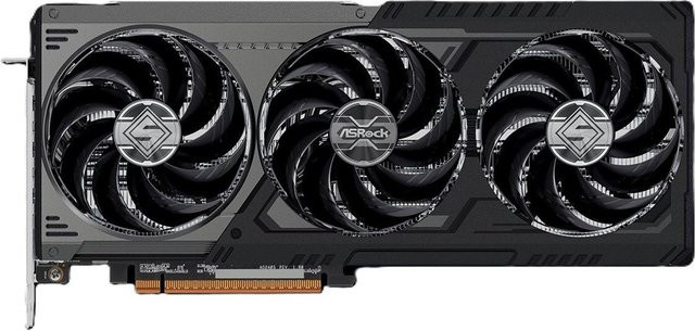 ASRock Radeon RX 9070 GRE Steel Legend Dark OC Grafikkarte mit 12 GB Speicher in Schwarz - Bild 1
