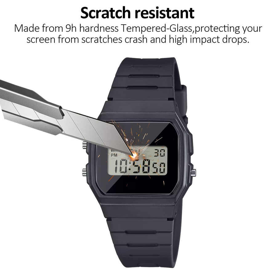 YIFILM Smartwatch-LCD-Schutzfolie, Kunststoff, Schwarz, Herren - Bild 2
