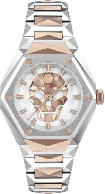 Philipp Plein Damenuhr, Quarz, Edelstahl, Silber, 40 mm, 5 ATM - Bild 1