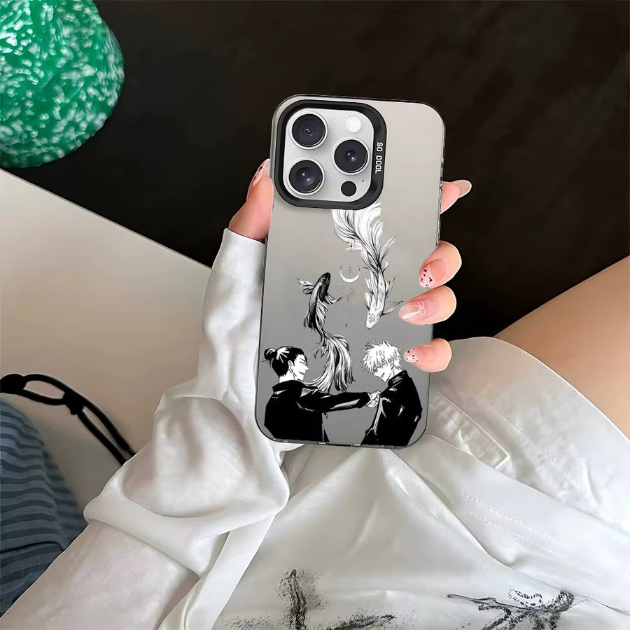 Mesuca Anime Jujutsu Kaisen Handyhülle für iPhone 11 bis 17 Pro Max und weitere Modelle - Bild 3