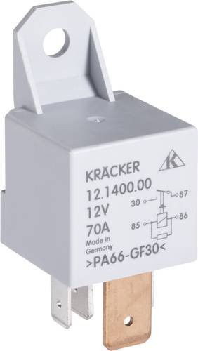 Kräcker Kfz-Relais 12.1400.00 Grau 12 V/DC 70A 1 Schließer - Bild 1