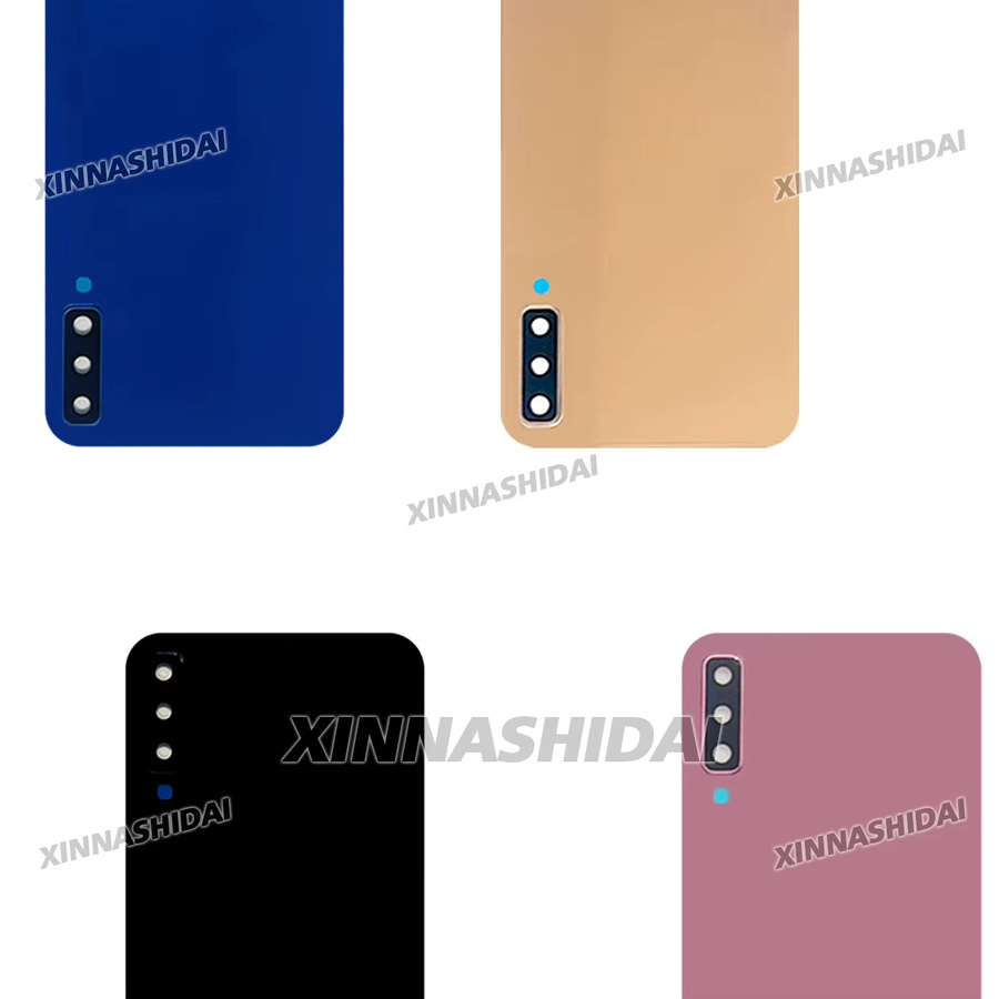 Samsung Galaxy A750 Rückseitige Glasabdeckung Gehäuse in Blau - Bild 2