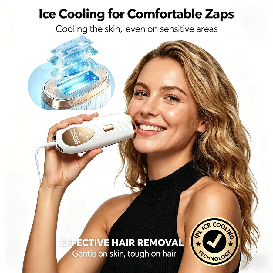 LYSMOSKI Eis-Laser-Haarentfernungsgerät IPL-Epilator, Gesicht und Körper - Bild 2