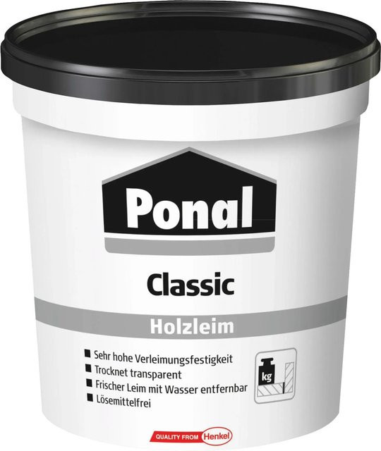 Ponal Holzleim Classic wasserbasierter Weißleim Transparent 760g - Bild 1