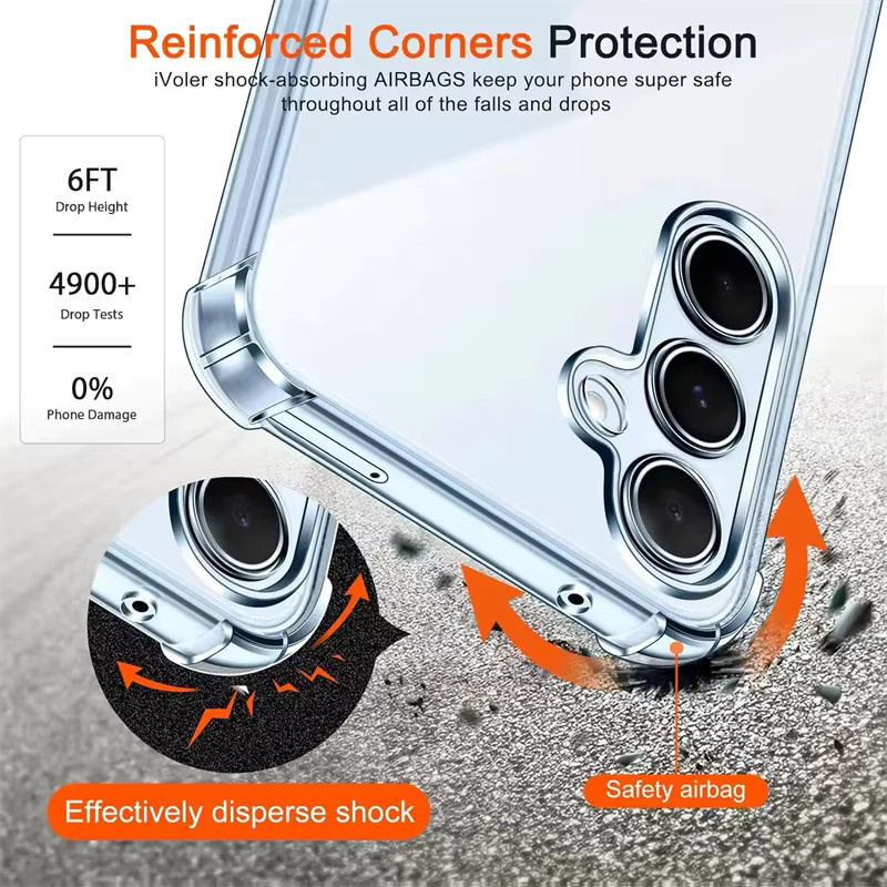 Transparente TPU-Schutzhülle für Samsung Galaxy S24 FE 5G - Bild 2