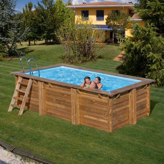 Holzpool mit den Maßen B: 420 cm, T: 222 cm - Bild 1