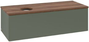 V&B Waschtischunterschrank Antao ohne Frontstruktur in Grau-Grün lackiert, B/T/H: 120 x 50 x 50 cm - Bild 1
