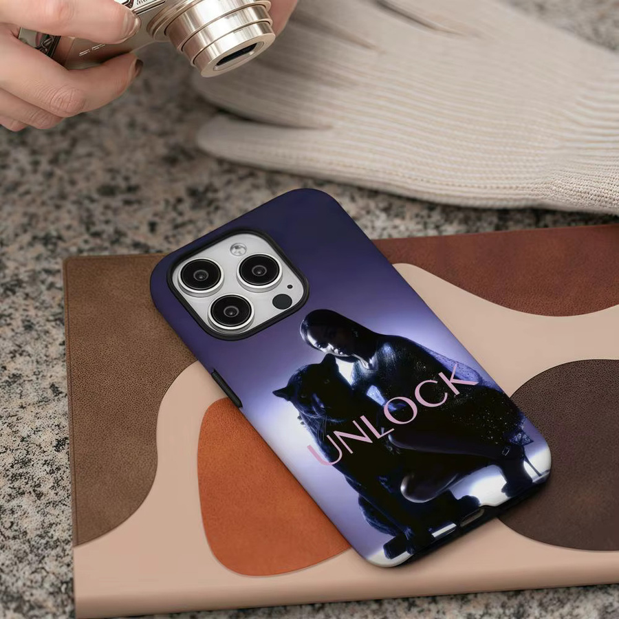 L-Luciano Handyhülle für iPhone 17 16 15 14 13 12 Pro Max Plus mit glänzender HD-Doppelschicht-Flüssigkeit in Weiß - Bild 4