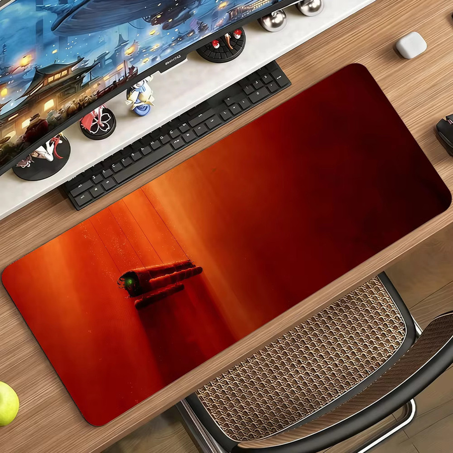 Movie Iron Lung Mauspad rote rutschfeste Schreibtischunterlage aus Gummi für PC und Laptop - Bild 3