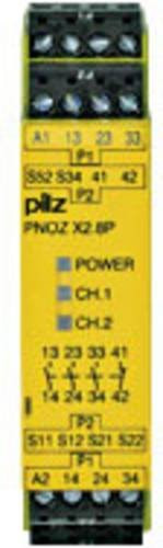 Pilz Sicherheitsschaltgerät PNOZ X2.8P 24-240VAC/DC Gelb B/H/T: 22,5 x 94 x 121 mm - Bild 1