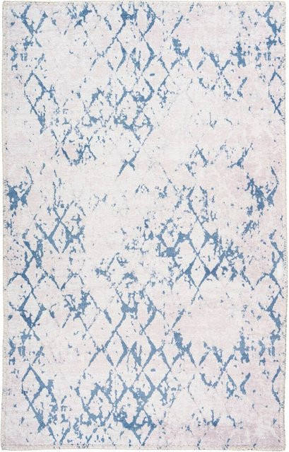 Arte Espina Flachflorteppich Peron in Weiß und Blau, B/H/L: 80 x 0,5 x 150 cm - Bild 1