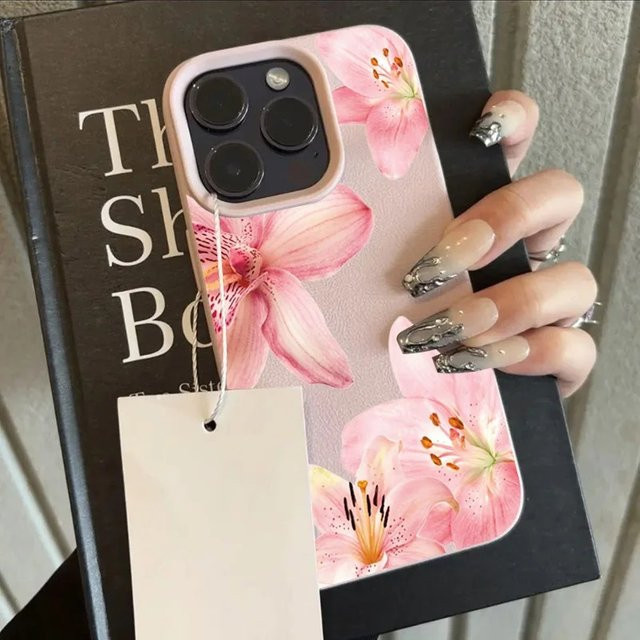 Xiaomi Handyhülle mit Aquarell-Lilien-Lichee-Leder-Muster für Redmi Note 15 14 13 12 11 10 9 8 Pro Plus 4G 5G stoßfeste Schutzhülle - Bild 1