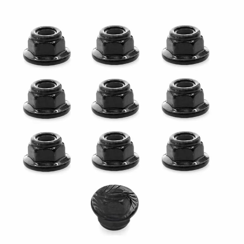 Traxxas M4 Radsicherungsmuttern 4 mm, 10-teiliges Set, Schwarz, Metall - Bild 4