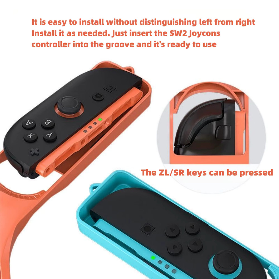 ACES Tennisschläger Joy-Con-Griffhalter und Controller-Griffe für Nintendo Switch und Switch 2 OLED in Blau - Bild 5