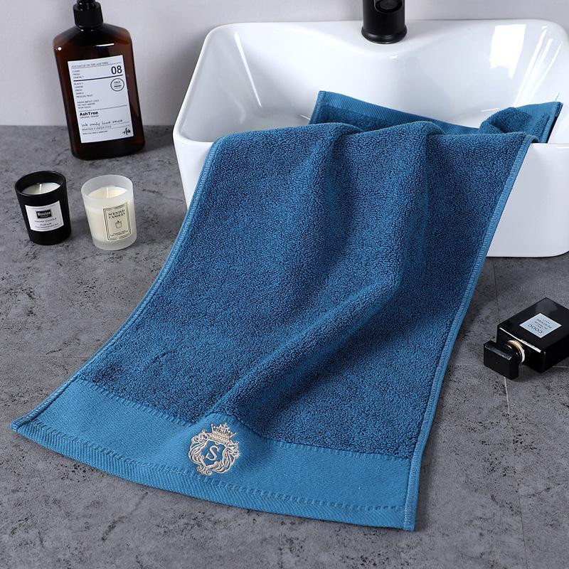 123-teiliges Badehandtuch-Set aus bestickter Baumwolle mit Dusch- und Gesichts-Handtüchern, B/T: 70 x 140 cm und 35 x 75 cm - Bild 1