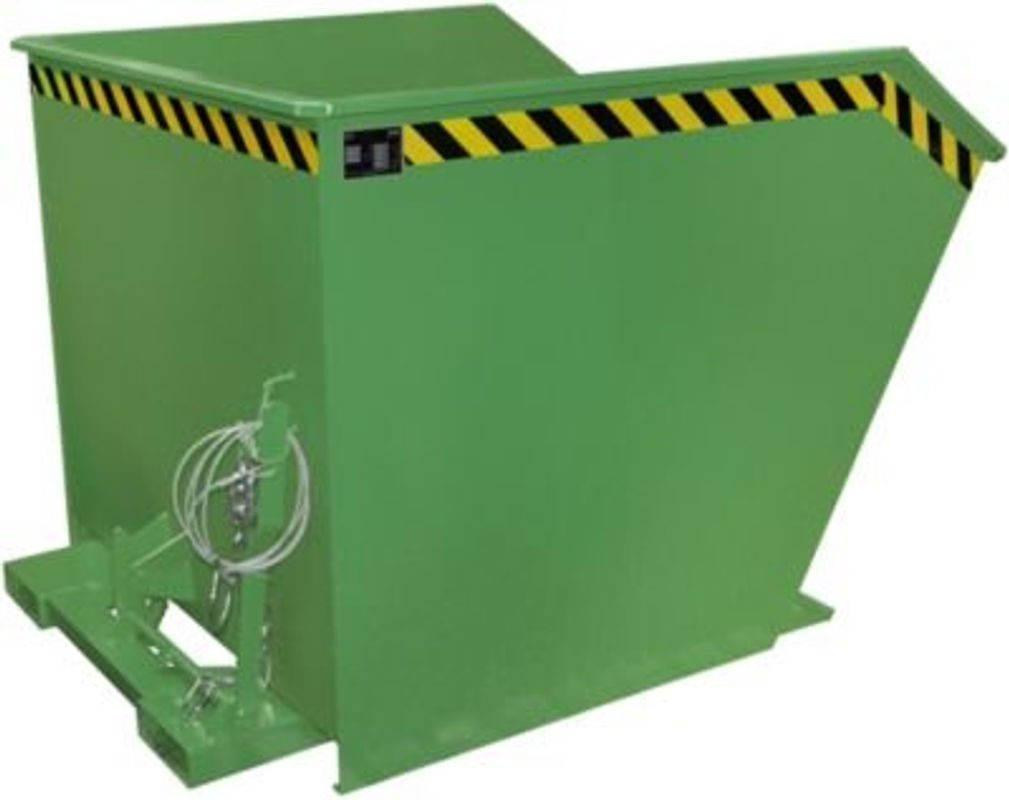 Kippbehälter Typ GU von Bauer, 1500 Liter, grün - Bild 2