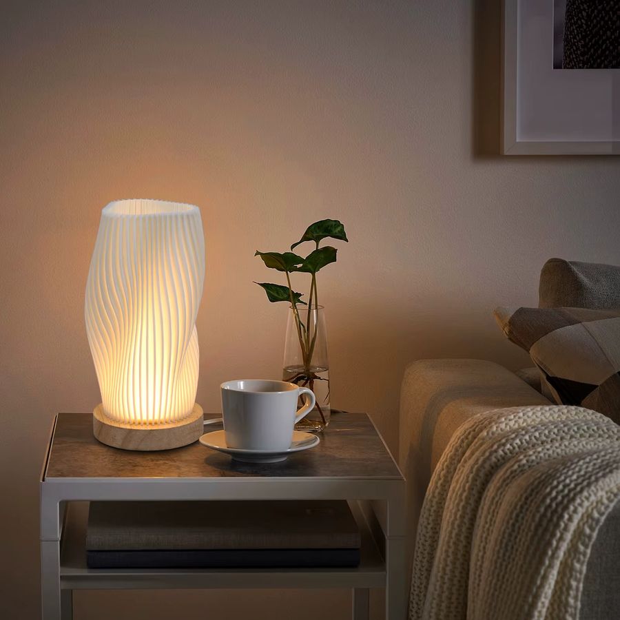 LCMKR Tischlampe im Vintage-Boho-Mid-Century-Stil für warmweißes Licht - Bild 6