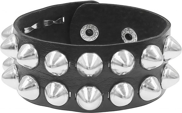 YIRAN Armband, Leder, Schwarz, Damen, Vintage - Bild 1
