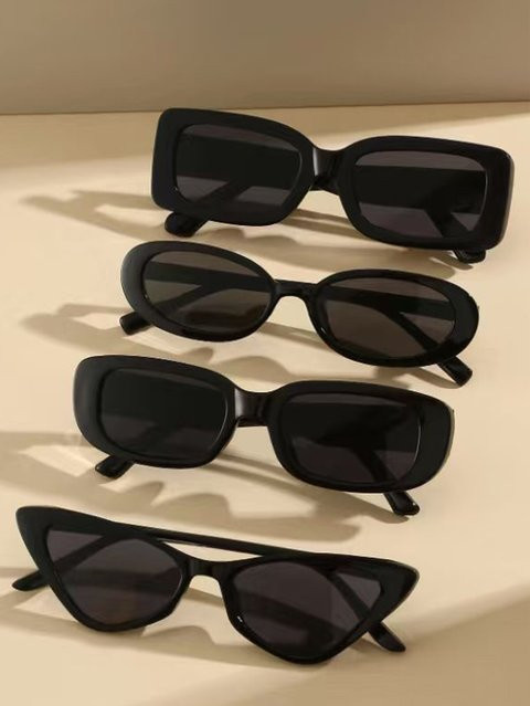 CAIPAI Sonnenbrille, Vollrand, Kunststoff, Schwarz, Damen - Bild 1