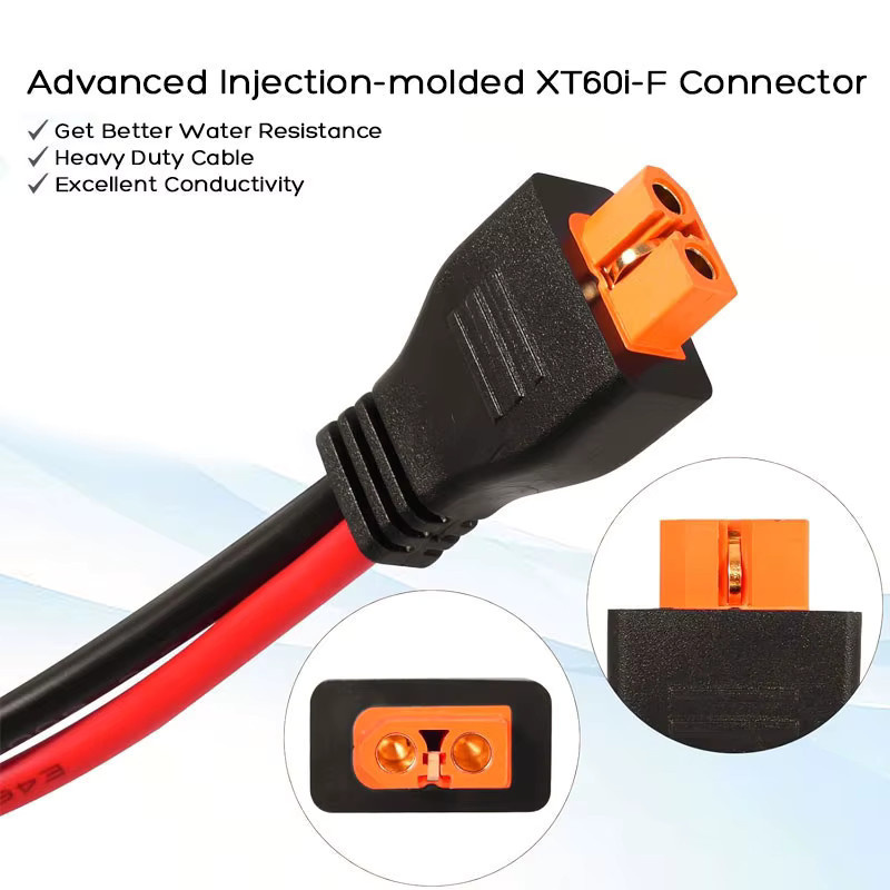 ZAEGIRZ XT60i auf Auto-Zigarettenanzünderkabel 12AWG, Länge: 1,5 m, kompatibel mit Ecoflow Delta/River, Anker SOLIX, ALLPOWERS R600 und BLUETTI AC2A/AC70/EB55 - Bild 3