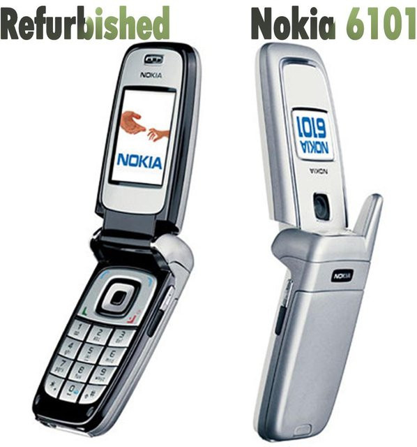 Generalüberholtes Nokia 6101 Mobiltelefon in Schwarz mit 1 SIM-Kartenslot - Bild 1