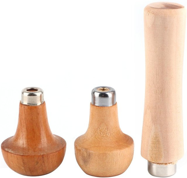 3er Set Holzgriffe für Schneidwerkzeuge von Painter in Beige - Bild 1